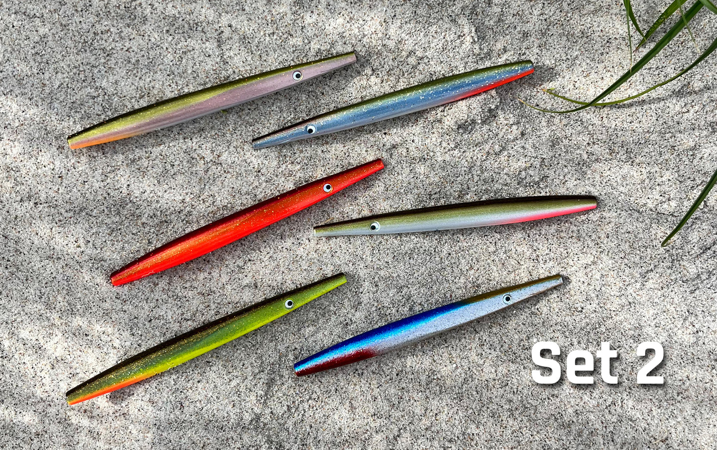 2 exklusive Glitter-Edition-Sets mit G10 Durchlaufwobblern in 18g, inkl. Tasche